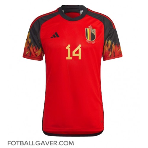 Belgia Dries Mertens #14 Fotballklær Hjemmedrakt VM 2022 Kortermet